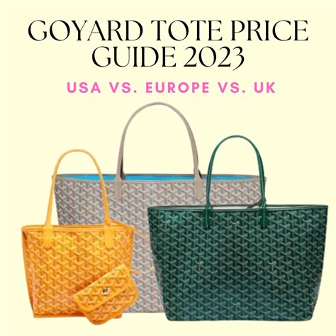 goyard bags price|goyard most expensive bag.